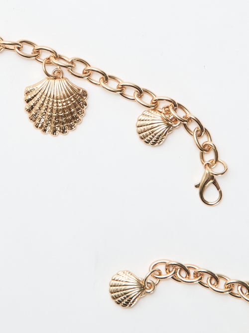 Collana in metallo con medaglioni a forma di conchiglie - Kiabi