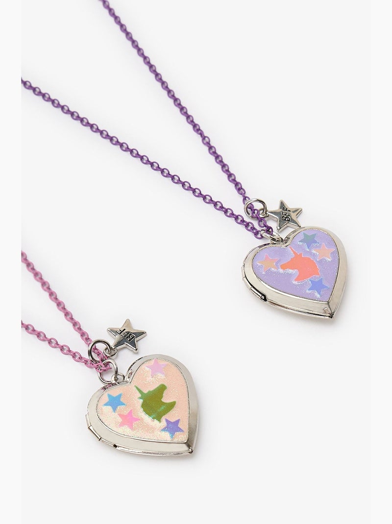 Collana unicorn bff per bambina penti Rosa - Kiabi