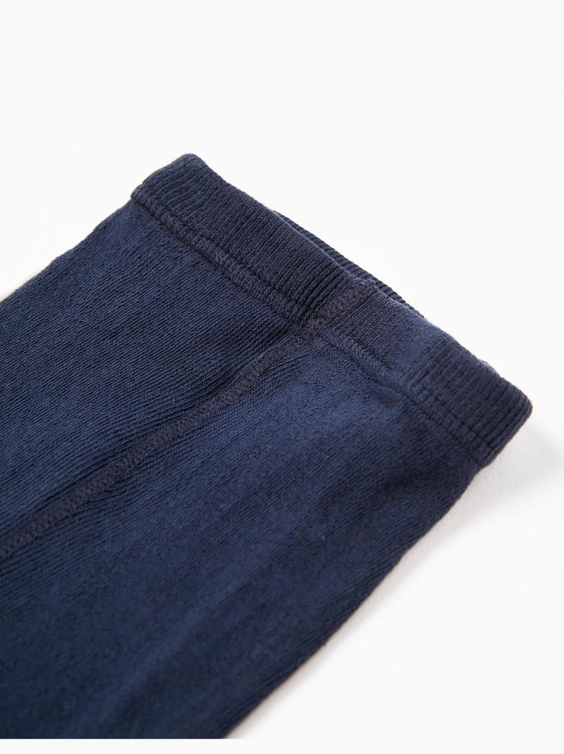 Collant a coste anti-pilling Blu scuro - Kiabi