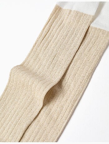 Collant a coste con fili lurex