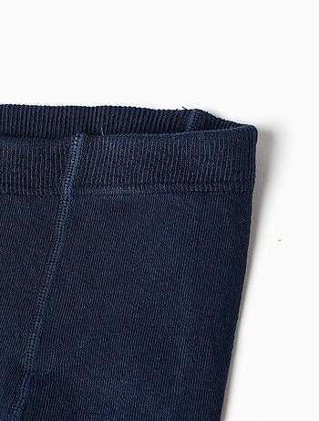 Collant a costine in maglia anti-pilling