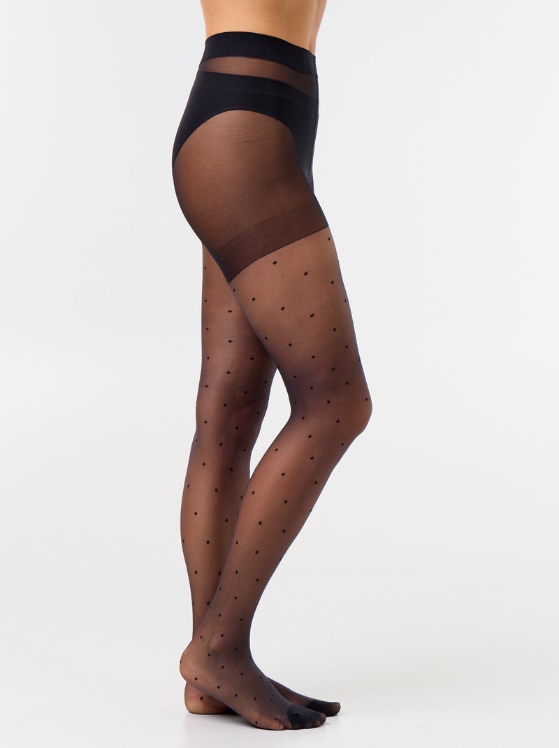 Collant a pois Nero - Kiabi