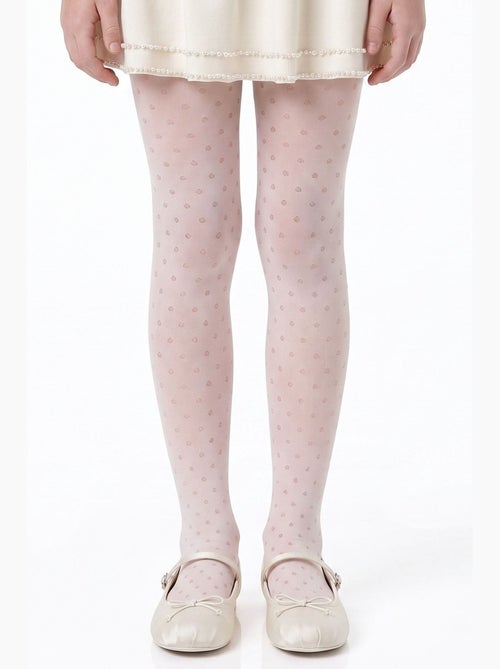 Collant bambina mini dotted a pois penti - Kiabi