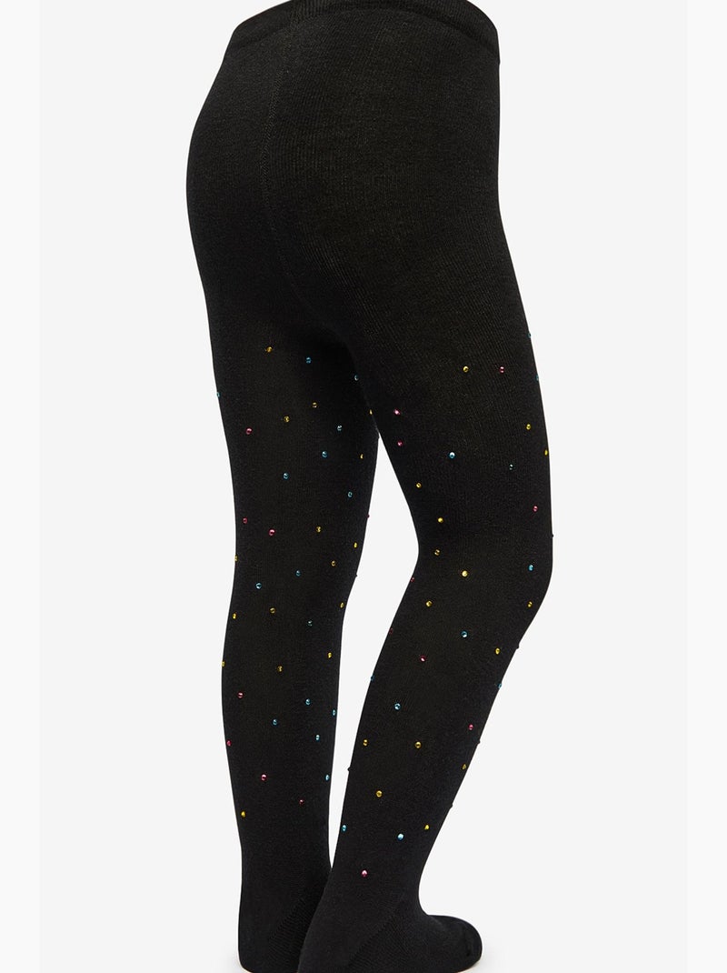 Collant bambina pretty bright penti Nero - Kiabi