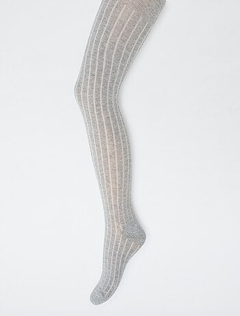 Collant caldi in maglia a coste - Set di 2