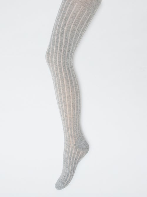 Collant caldi in maglia a coste - Set di 2 - Kiabi