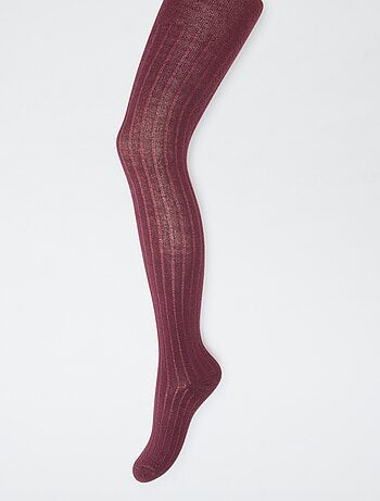 Collant caldi in maglia a coste - Set di 2