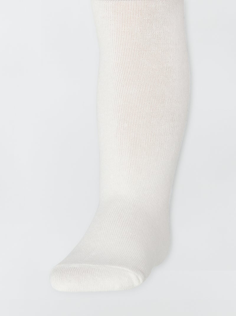 Collant caldi tinta unita BIANCO - Kiabi
