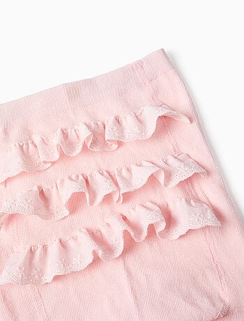 Collant con volant con broderie anglaise