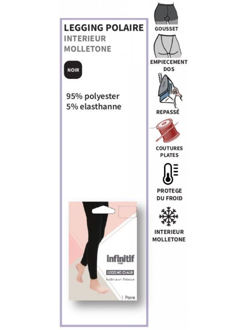 Collant Donna Comfort e Qualità INFINITIF - Confezione da 2 Nero - Kiabi