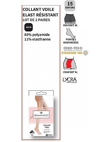 Collant Donna Comfort e Resistenza DIAMANTINO - Confezione da 4