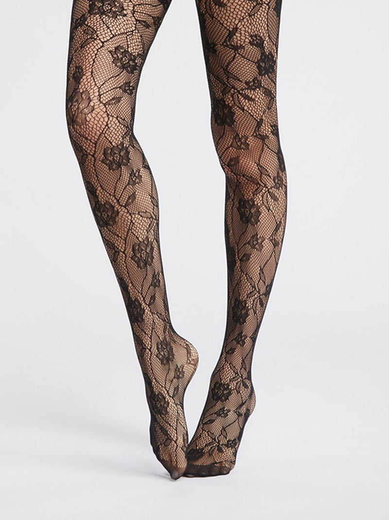 Collant 'fiori' 'DIM' NERO - Kiabi