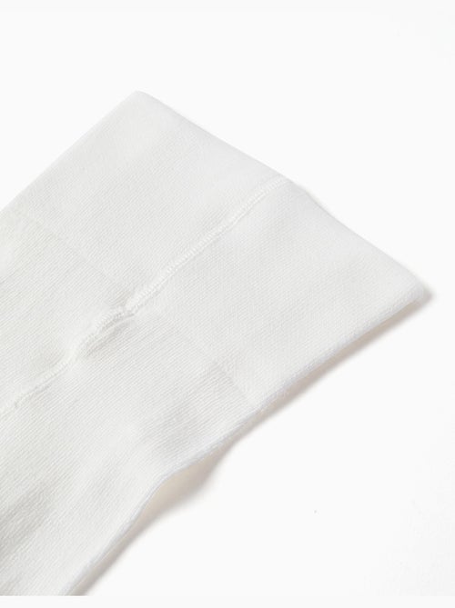 Collant in cotone a vita alta - Kiabi