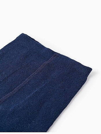 Collant in cotone con fiocco di raso
