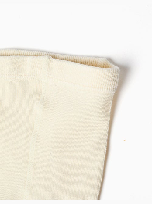 Collant in maglia a costine anti-pilling - Kiabi