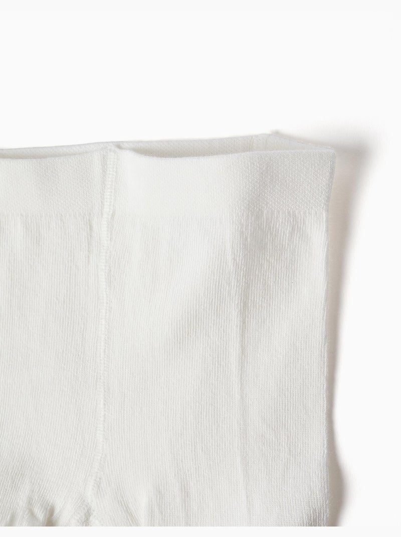 Collant lavorati a maglia con jacquard Bianco - Kiabi