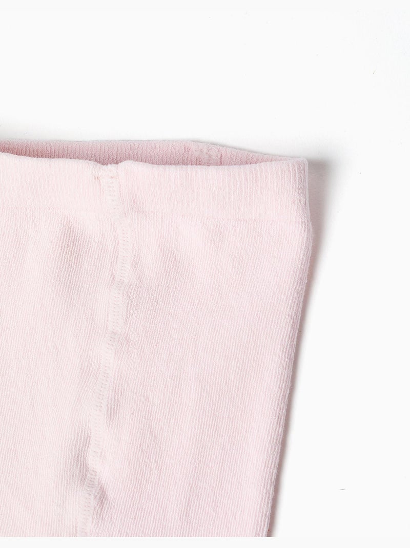 Collant lisci in maglia con anti-pilling Rosa chiaro - Kiabi