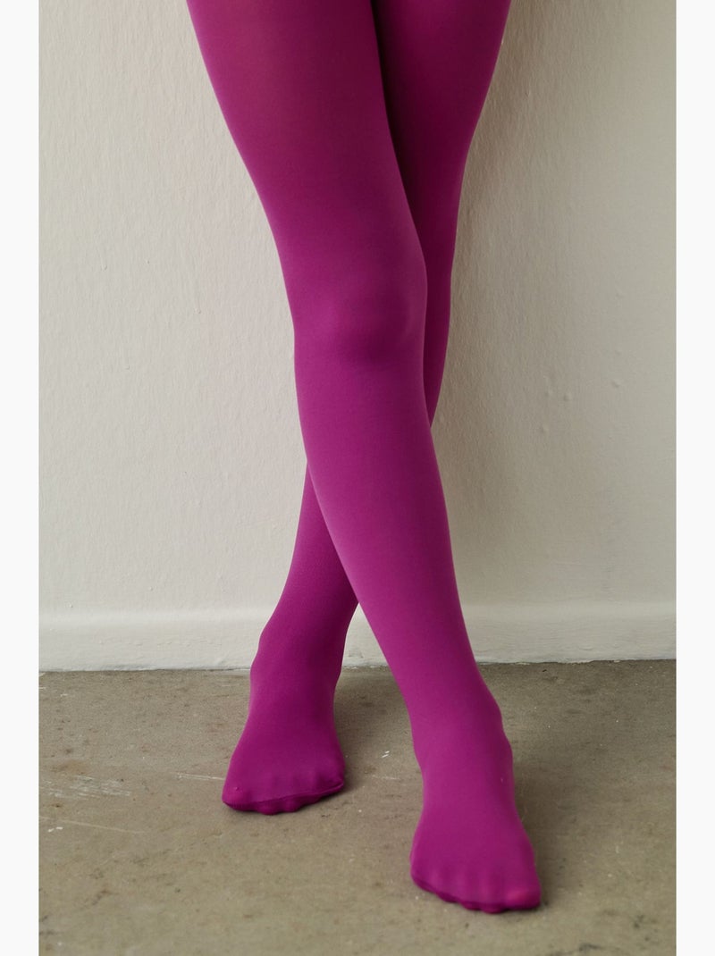 Collant micro bambino penti Magenta - Kiabi