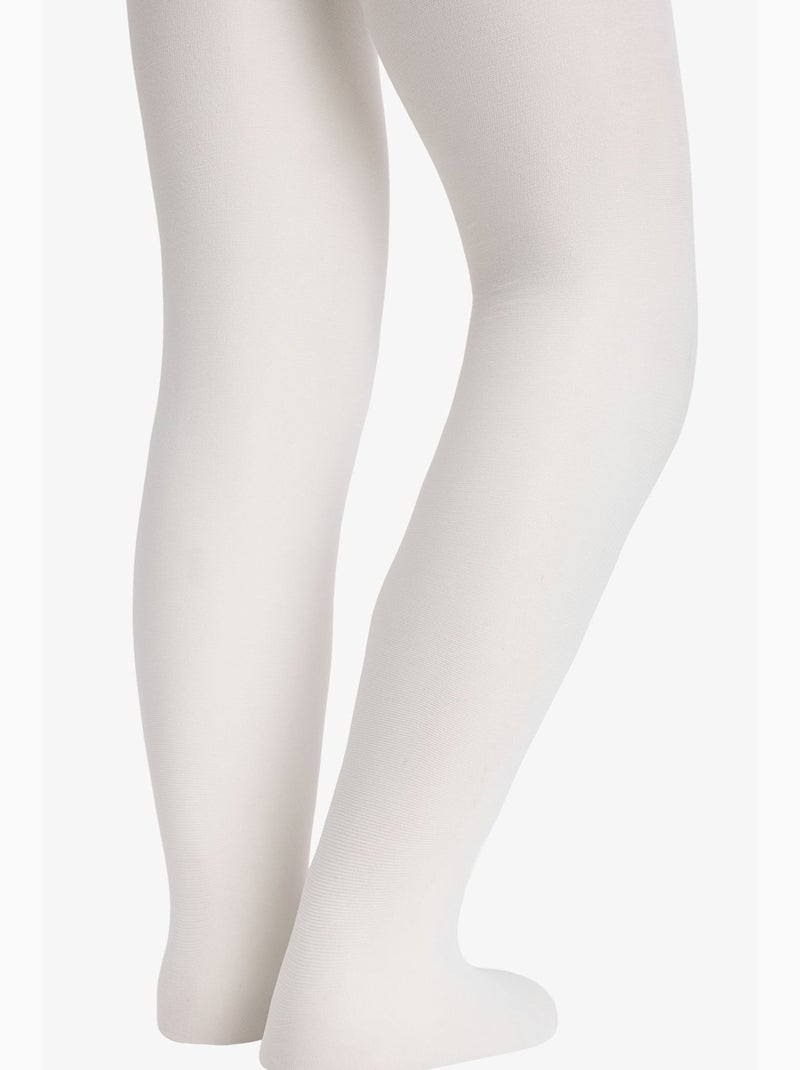 Collant pretty school bambina penti Bianco - Kiabi