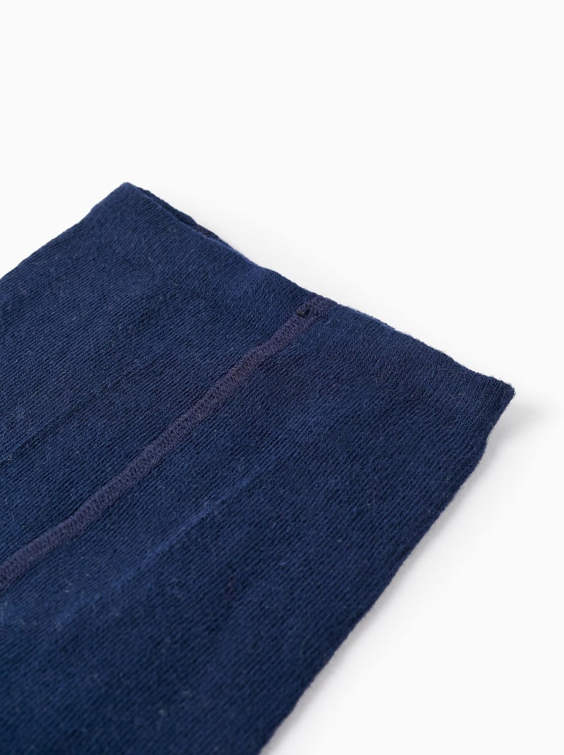 Collant semplici con fiocco Blu scuro - Kiabi