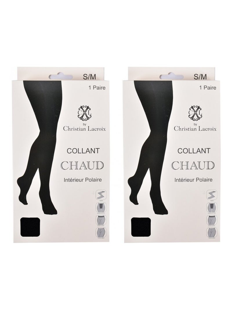 Collant Termici CXL By CHRISTIAN LACROIX - Confezione da 2 Nero - Kiabi