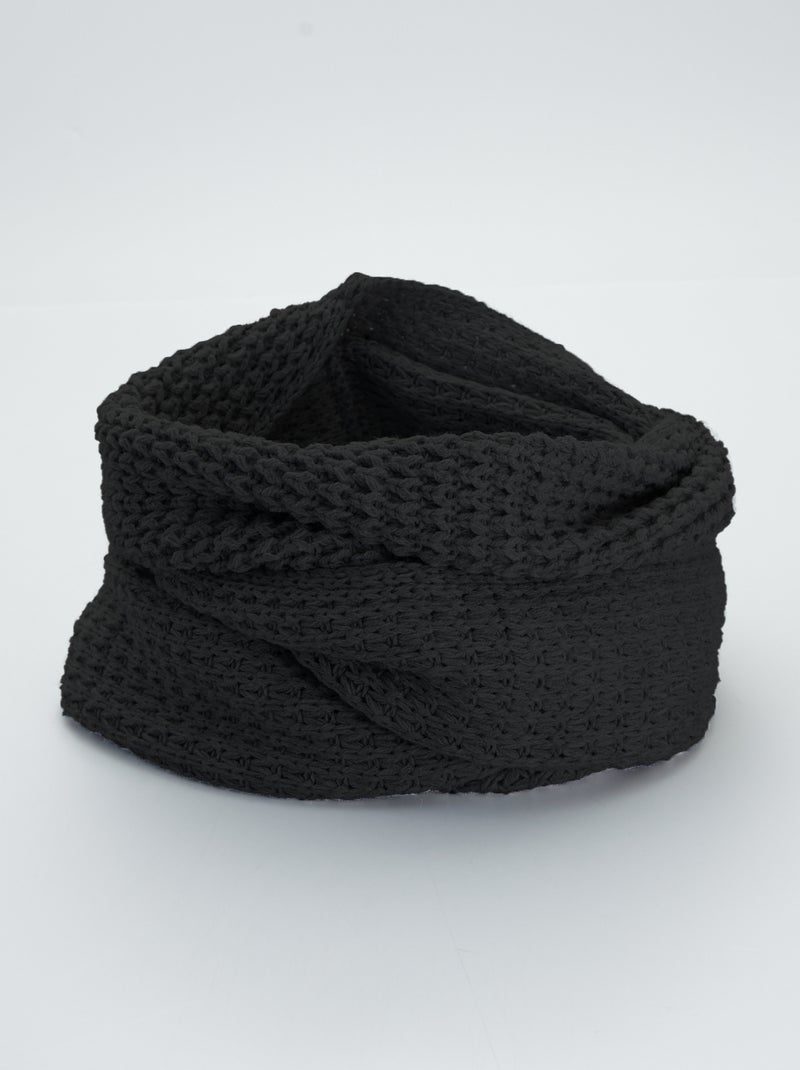 Collo bordato all'uncinetto nero - Kiabi