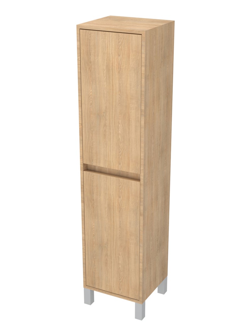 Colonna bagno a 2 ante Beige chiaro - Kiabi