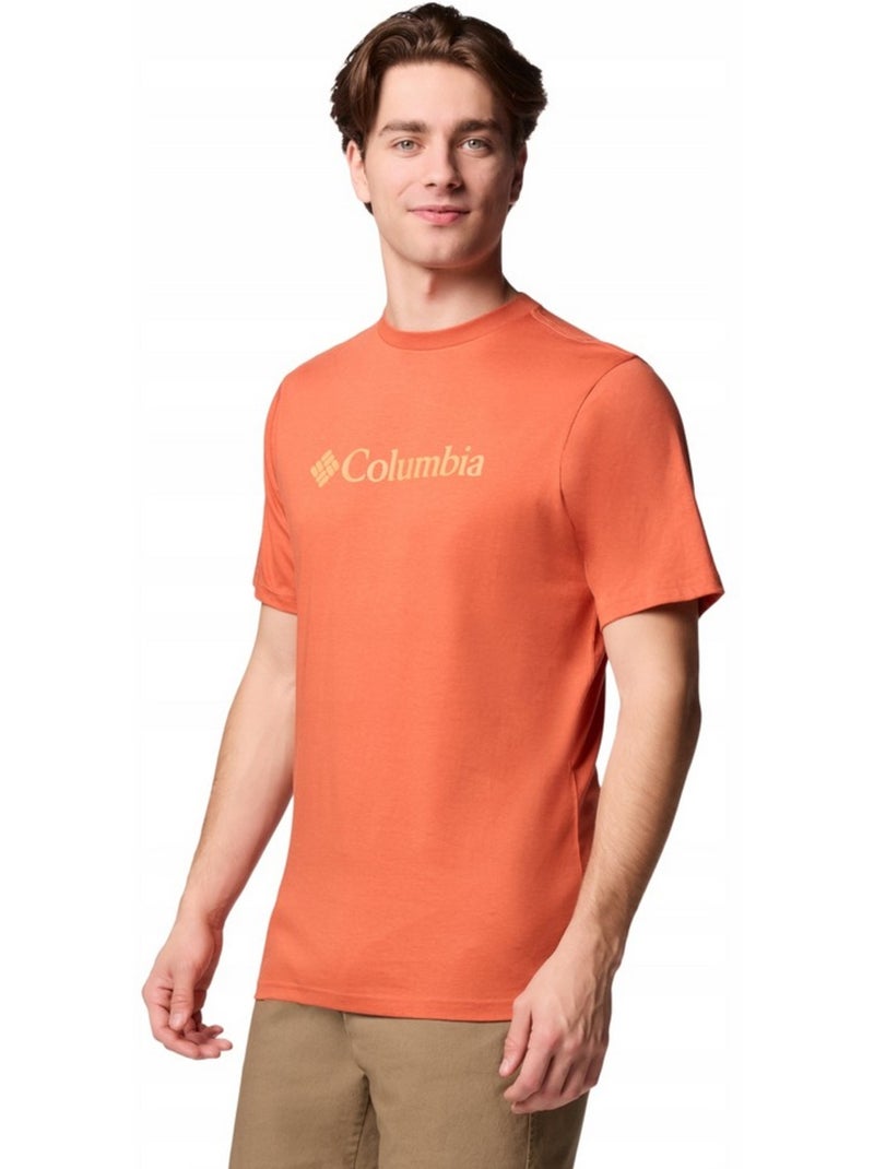 Columbia Basic Maglietta Logo Uomo Arancione - Kiabi