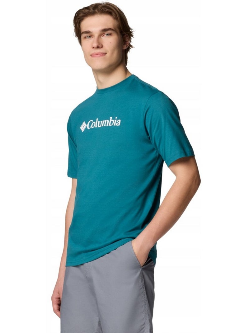 Columbia Basic Maglietta Logo Uomo Blu - Kiabi
