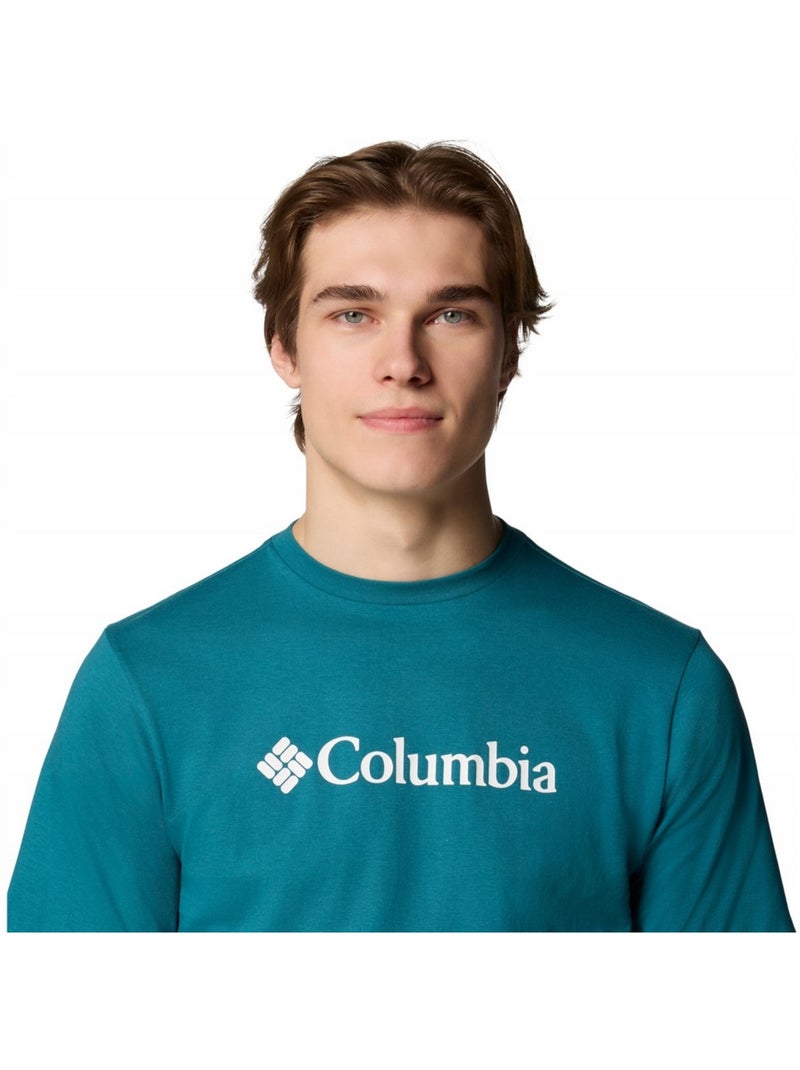 Columbia Basic Maglietta Logo Uomo Blu - Kiabi