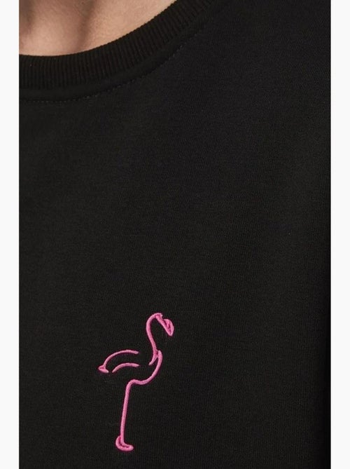 Comfort felpa girocollo con motivo animalier ricamato in rilievo hiccup - Kiabi