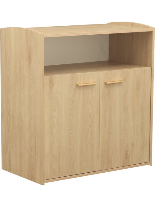 Comò fasciatoio con 2 ante e una nicchia con finitura in legno di - SAUTHON - Kiabi Comò fasciatoio con 2 ante e una nicchia con finitura in legno di - SAUTHON - Kiabi