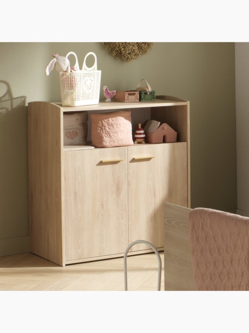 Comò fasciatoio con 2 ante e una nicchia con finitura in legno di - SAUTHON - Kiabi Comò fasciatoio con 2 ante e una nicchia con finitura in legno di - SAUTHON - Kiabi