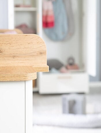 Comò fasciatoio evolutivo 3 cassetti effetto rovere – ROBA "Ava