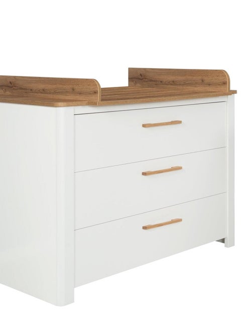 Comò fasciatoio evolutivo 3 cassetti effetto rovere – ROBA "Ava" - Kiabi