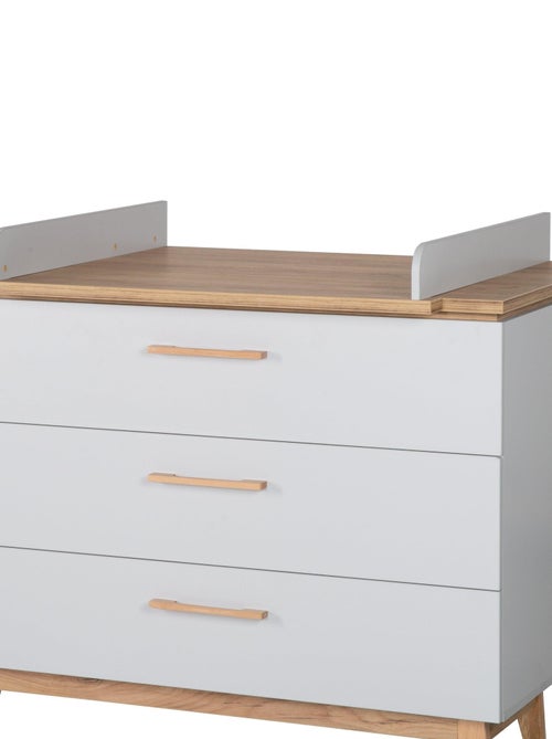 Comò fasciatoio evolutivo 3 cassetti in effetto rovere – ROBA "Caro" - Kiabi