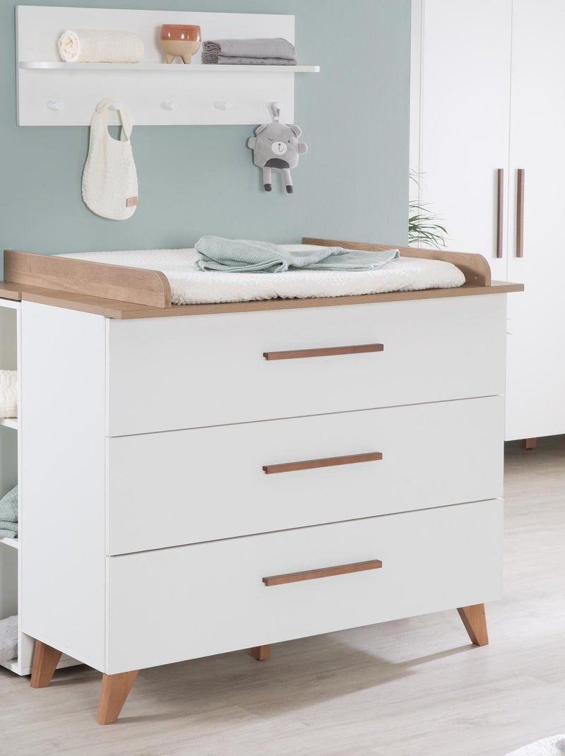 Comò fasciatoio evolutivo 3 cassetti in legno – ROBA "Ole" Bianco - Kiabi