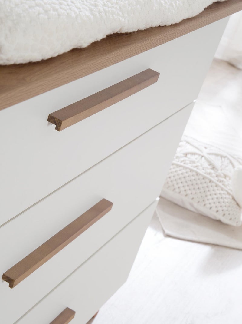 Comò fasciatoio evolutivo 3 cassetti in legno – ROBA "Ole" Bianco - Kiabi