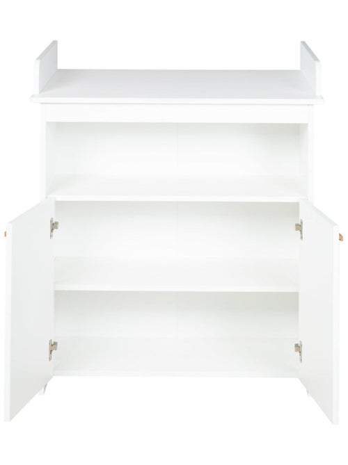 Comò fasciatoio minimalista 2 ante con maniglie in legno massello "Roba Anton" - Kiabi