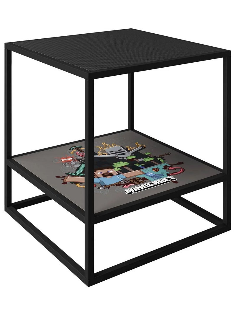 Comodino con 1 ripiano e vassoio rimovibile "Roba" – Minecraft Nero Multicolore - Kiabi