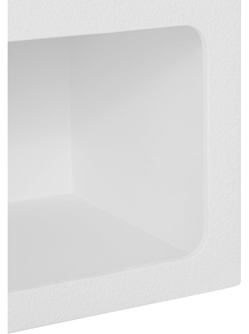 Comodino in legno con 2 nicchie Bianco - Kiabi