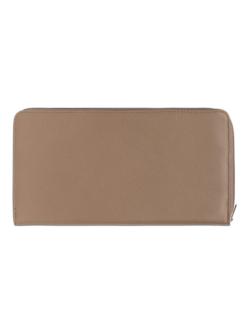 Compagno di viaggio - 1 pannello - pelle confort hexagona Marrone glacé - Kiabi