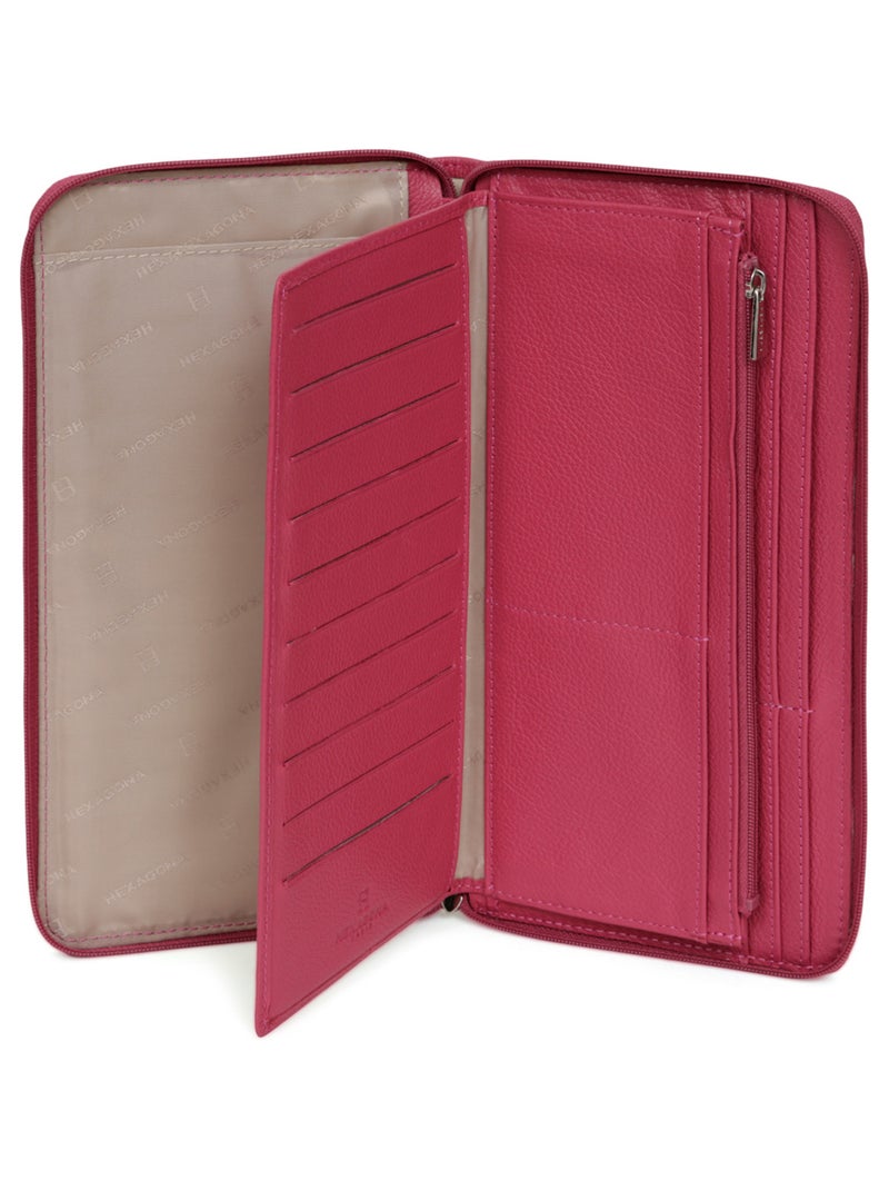 Compagno di viaggio - 1 pannello - pelle confort hexagona Rosa fucsia - Kiabi