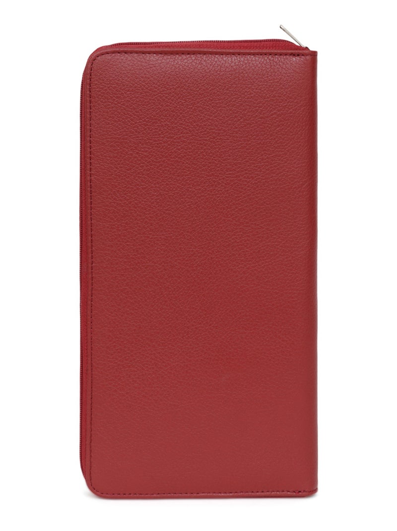 Compagno di viaggio - 1 pannello - pelle confort hexagona Rosso scuro - Kiabi