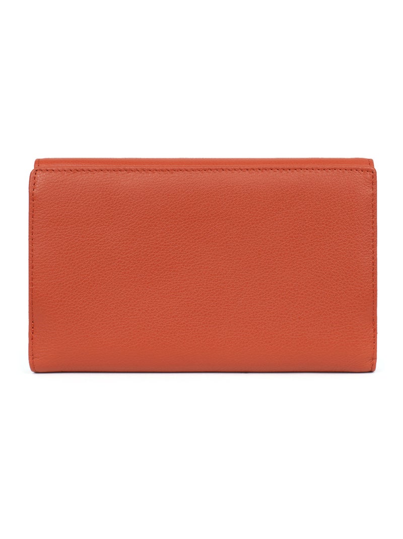 Compagno di viaggio - 2 ante - pelle confort hexagona Arancione - Kiabi