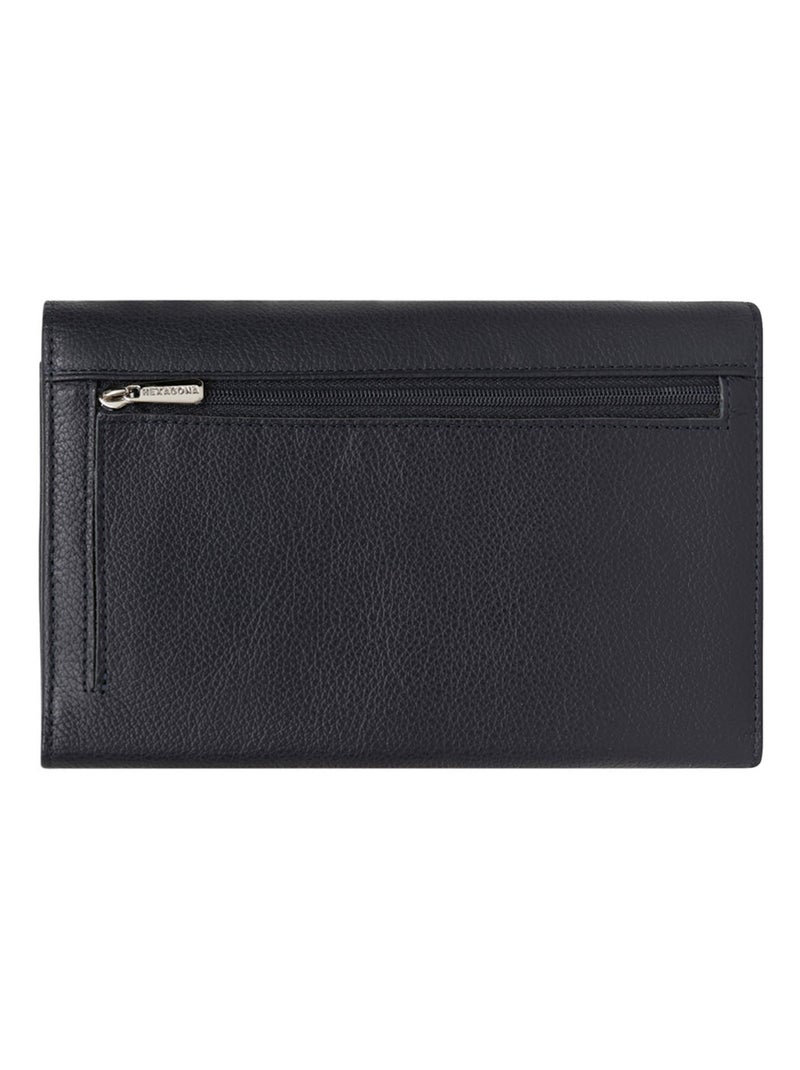 Compagno di viaggio - 2 ante - pelle confort hexagona Blu marino - Kiabi