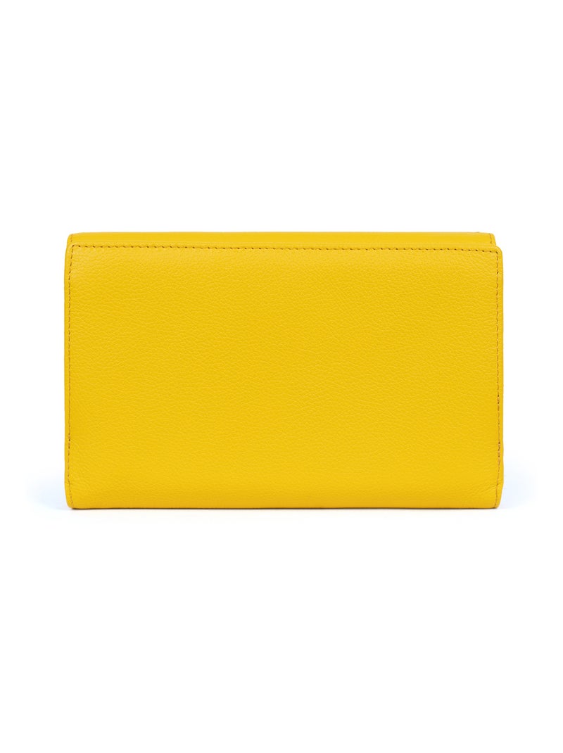 Compagno di viaggio - 2 ante - pelle confort hexagona Giallo - Kiabi
