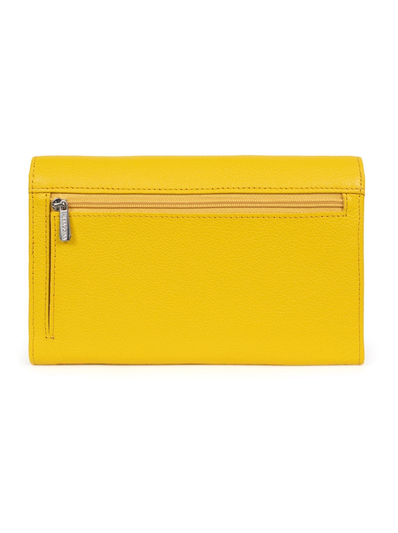 Compagno di viaggio - 2 ante - pelle confort hexagona Giallo - Kiabi