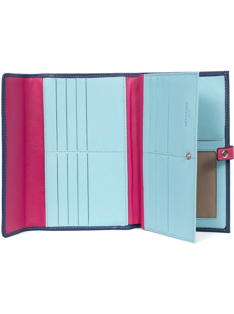 Compagno di viaggio - 2 ante - pelle multico hexagona Blu Multicolore - Kiabi