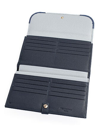 Compagno di viaggio - 2 ante - Stop RFID - Pelle BAHIA